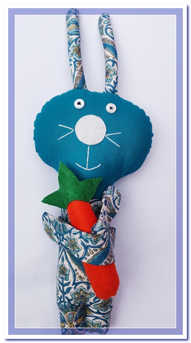 Bunny with a Carrot Soft Toy by SVATANYA - Women Empowerment Responsible Social Design Enterprise