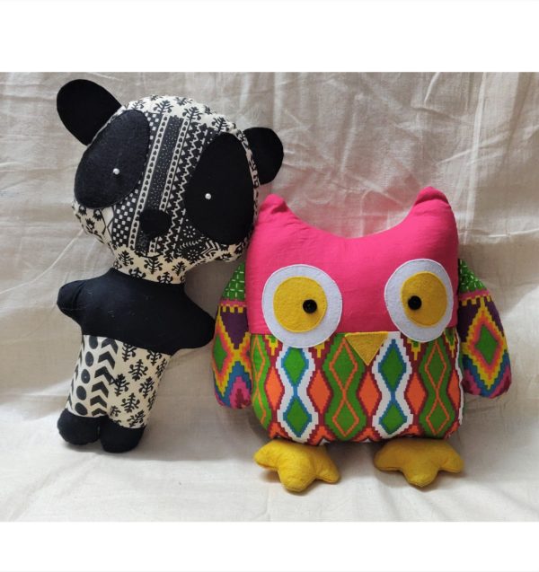 Handcrafted Panda and Owl Soft toys