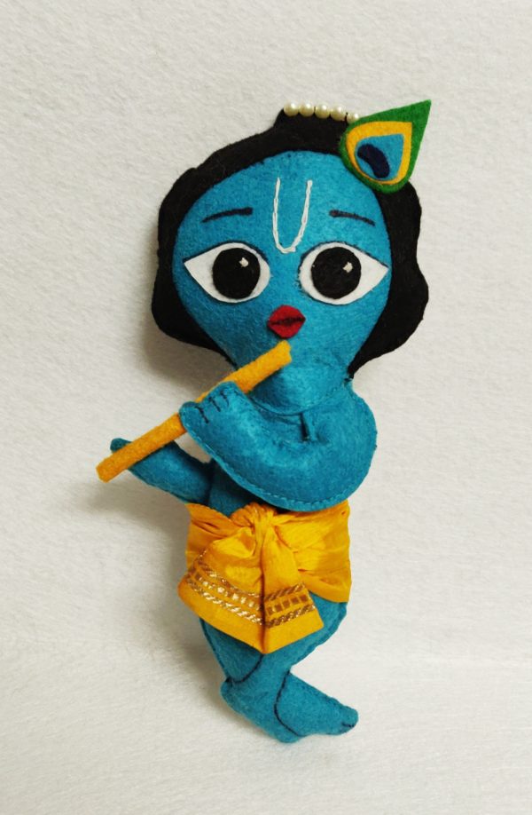 Handcrafted Krishna Soft Toy decor AMARYN SVATANYA Women Emowerment