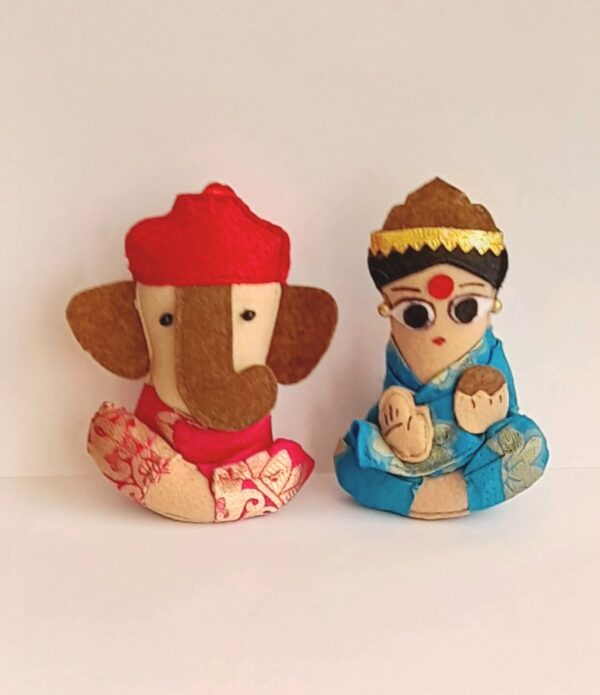 Lakshmi & Ganesha Soft Toy decor AMARYN SVATANYA Handcrafted Women empowerment Made in India